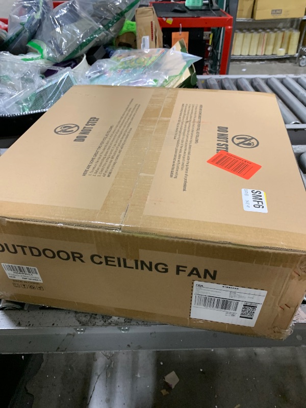 Photo 1 of ZMISHIBO Outdoor Ceiling Fans with Light for Patios,Waterproof Gazebo Fan with Remote Control Smart App,3CCT Dimmable,Plug in Caged Ceiling Fan with Pull Chain for Porch Pergola,Black