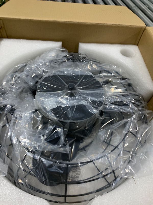 Photo 1 of ZMISHIBO Outdoor Ceiling Fans with Light for Patios,Waterproof Gazebo Fan with Remote Control Smart App,3CCT Dimmable,Plug in Caged Ceiling Fan with Pull Chain for Porch Pergola,Black