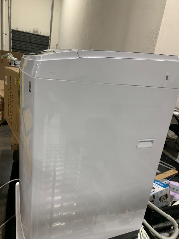 Photo 1 of BLACK+DECKER 3.0 Cu. Ft. Portable Washer, 26.5 lb. Capacity Washing Machine, 6 Cycles, Quick Connect Sink Adapter and Drain Hose Included, Transparent Lid & LED Display, BPW30MW, White