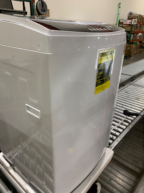 Photo 1 of BLACK+DECKER 3.0 Cu. Ft. Portable Washer, 26.5 lb. Capacity Washing Machine, 6 Cycles, Quick Connect Sink Adapter and Drain Hose Included, Transparent Lid & LED Display, BPW30MW, White