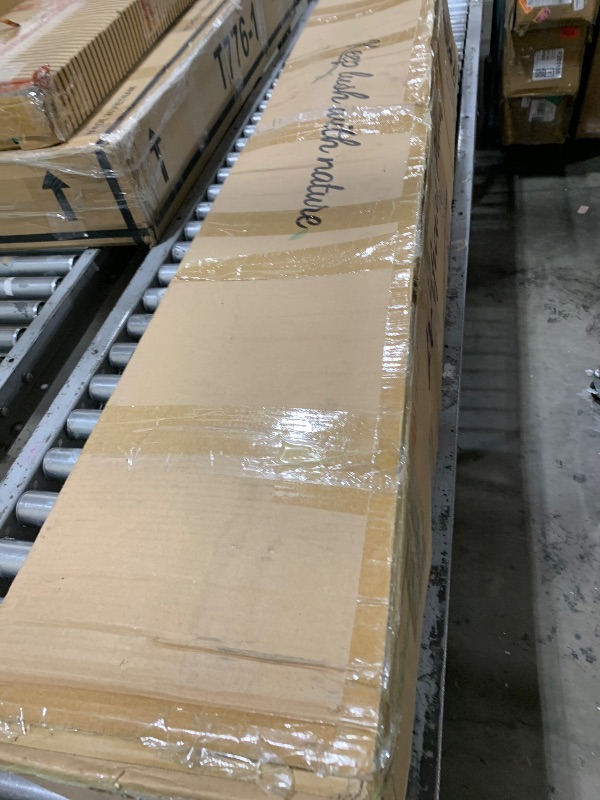 Photo 1 of Keeplush 8.5ft Tall Artificial Palm Tree for Outdoors - Triple Phoenix Palm, UV Resistant, Large Fake Silk Palm Tree - Perfect for Patio, Poolside, Home Indoor Aesthetic Decor