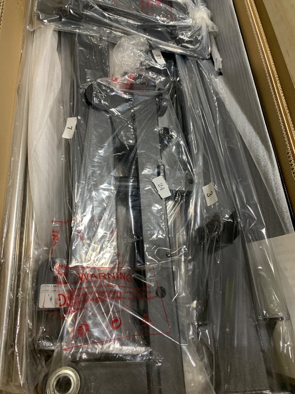 Photo 1 of Fitvids Home Gym Equipment, Multifunctional Full Body Workout Weight Machine Station with Weight Stack, All in One Exercise Equipment with Pulley System & Seated Rowing for Home Gym Strength Training (partial )