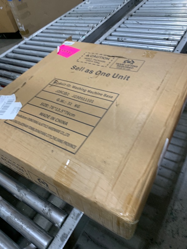 Photo 1 of 2 Pack Washer Dryer Pedestals with Drawer - 28" Laundry Pedestal for Washer and Dryer Stand, Steel Washing Machine Stand Raiser, 14.3 Inches Height Elevation White