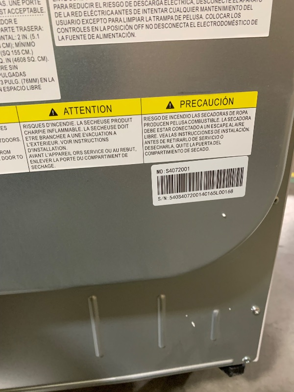 Photo 1 of Kenmore 7.0 cu. ft. Front Load Electric Dryer - with Guard to Reduce Wrinkles & Static - Smart Sensor Drying - LED - White