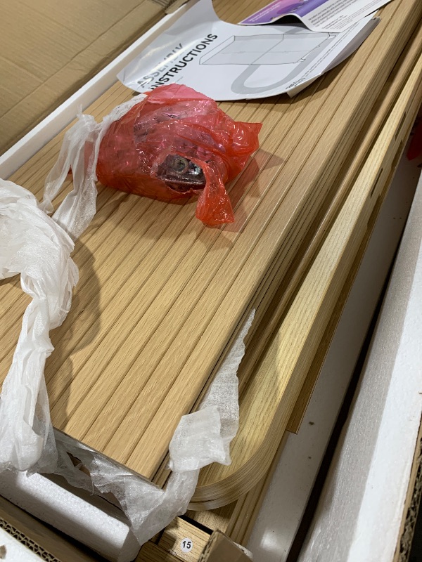 Photo 1 of Decofy 69" Tall Kitchen Pantry Storage Cabinet with Sliding Door, Modern Curved Edge Pantry Storage Cabinet with 5 Shelves, Cupboard for the Kitchen, Dining Room, Bedroom, Living Room, Office (tan)