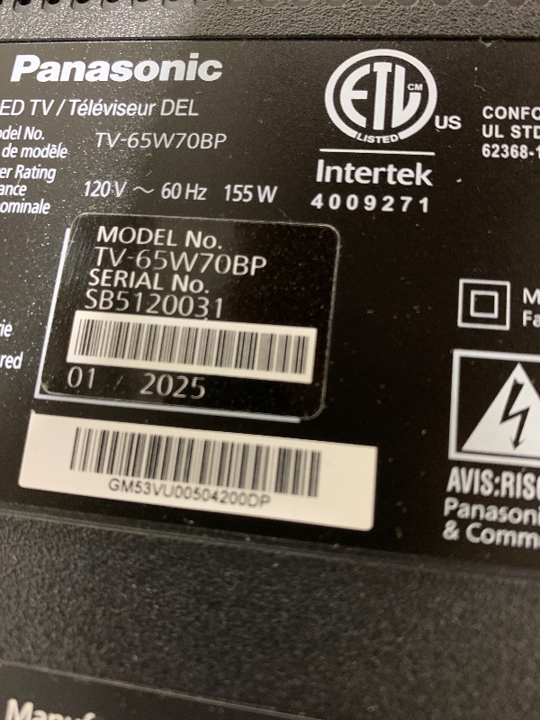 Photo 1 of LG 65UA7700PUB 65 Inch UA77 LED AI 4K UHD Smart webOS TV (2025) Bundle with Premiere Movies Streaming, 6Ft HDMI Cable & Deco Gear CPS Exclusive 26 Month Protection Pack (BEACH-CPS-26M750) (for parts only)