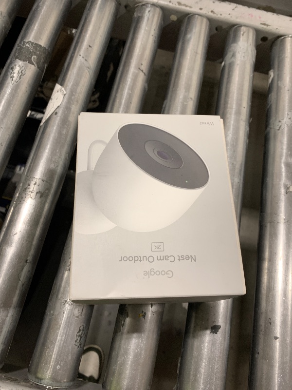 Photo 1 of Google Nest Cam Outdoor (Wired, 2nd Gen) - Security Camera with 2K Video and Gemini, Night Vision, 2-Way Audio - Works with Google Home - 2025 Model - Snow