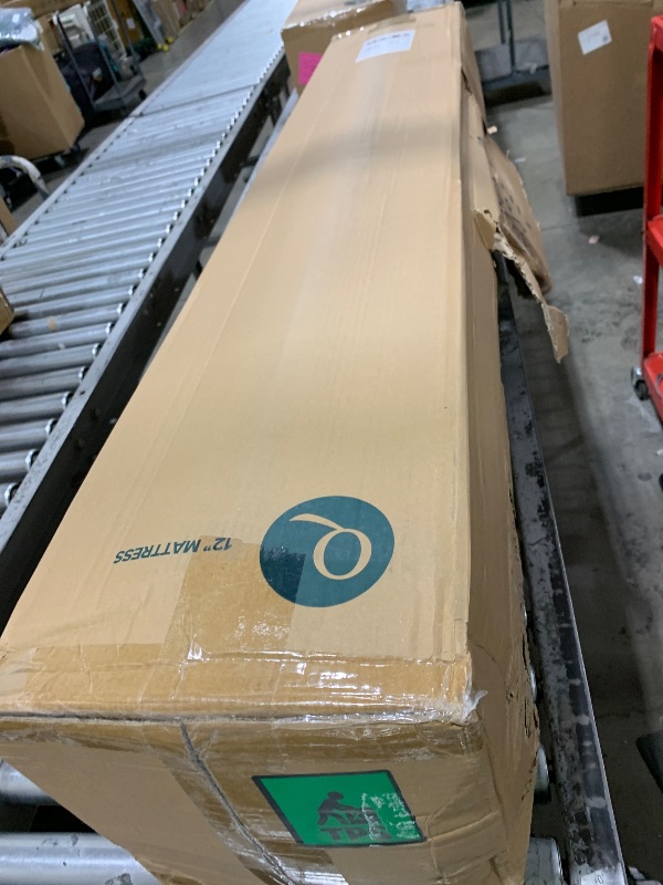 Photo 1 of Zinus 12 Inch Queen Green Tea Memory Foam Mattress [New Version], Fiberglass Free, Medium Firm Feel, Zoned Pressure Relief, Certified Safe Foams & Fabric, Mattress in A Box