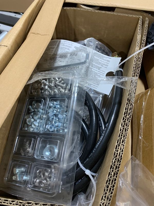 Photo 1 of Cuisinart Perfect Position Propane Patio Heater, 38,200 BTU Powerful Directional Stainless Steel Outdoor Heater with Hidden Tank and Drink Table, Swivel Arm and Reflective Heat Shield