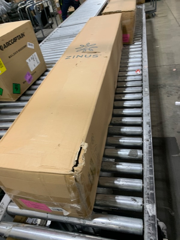 Photo 1 of Zinus 12 Inch Queen Green Tea Memory Foam Mattress [New Version], Fiberglass Free, Medium Firm Feel, Zoned Pressure Relief, Certified Safe Foams & Fabric, Mattress in A Box