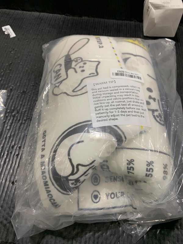 View 2 of ?? Ramen Noodle Dog & Cat Bed,Keep Warm and Super Soft Creative Pet Nest for Indoor Cats,Removable Washable Cushion for Small Medium Large Dogs and Cats