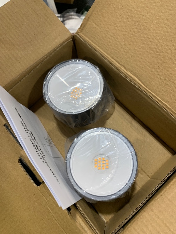 Photo 1 of DAKAFUL Dusk to Dawn Outdoor Lighting Sensor Wall Lights 2Pack, 12W 2700K Integrated LED Cylinder Up Down Lights Outdoor, IP65 Waterproof Aluminum Wall Sconce Exterior Wall Light for Porch Patio etc.