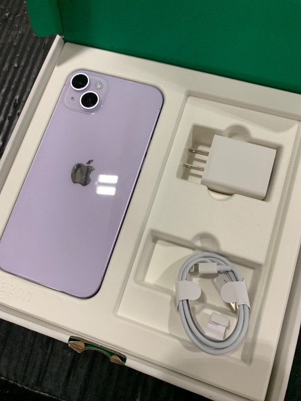 Photo 1 of Apple iPhone 14 Plus, 256GB, Purple - Unlocked (Renewed)