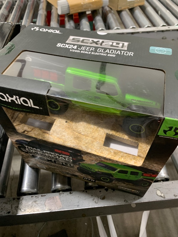 Photo 1 of Axial RC Truck SCX24 Jeep Gladiator 4 Wheel Drive Rock Crawler Brushed RTR Nothing Needed to Complete Ready-to-Run Green AXI00005V2T3, Remote Control Car, RC Car, RC Crawler