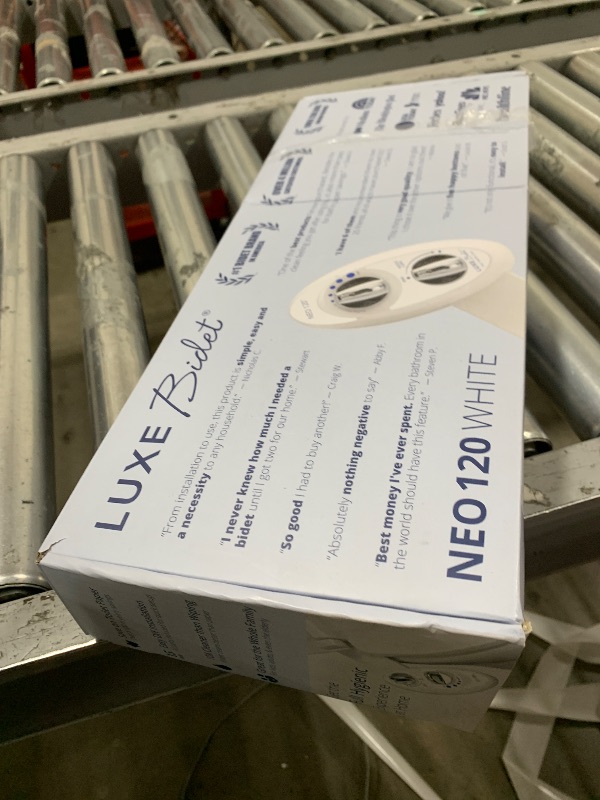 Photo 1 of LUXE Bidet NEO 120 - Single Nozzle, Self-Cleaning, Non-Electric Bidet Attachment for Toilet Seat, Adjustable Water Pressure, Rear Wash (White)