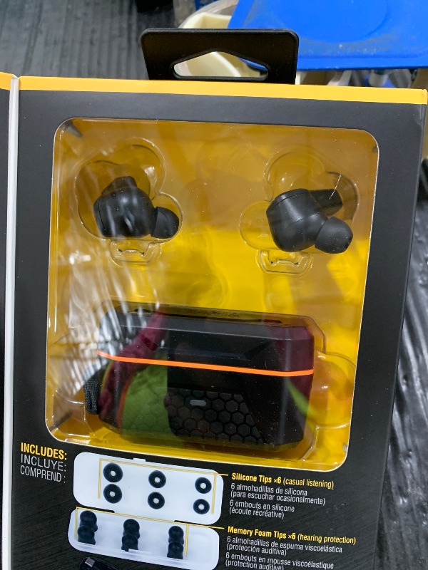 Photo 1 of Klein Tools AESEB1S SMART SENSE True Wireless Safety Earbuds with Bluetooth and Situational Awareness, 26dB Hearing Protection, 30-Hr Runtime