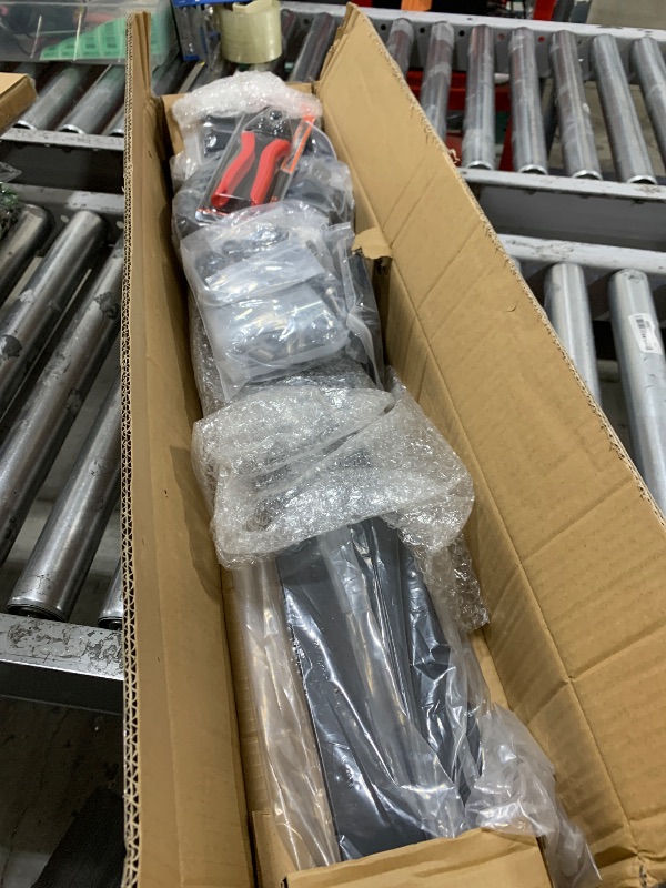 Photo 1 of Muzata 5-10FT Modular Black Cable Railing Kit 36 Inch 2 Stair Post Kit Complete Set Cable Railing System for Stairs Length Adjustable Easy DIY with Paper User Guide (No Handrail) RWS1 BA4S