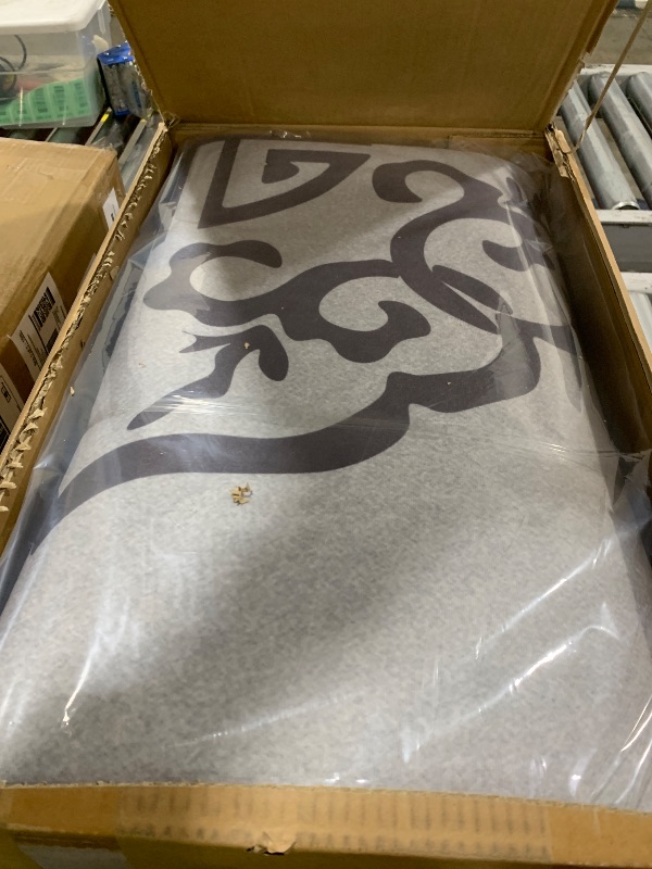 Photo 1 of Airsell Area Rugs, Low-Profile Non-Slip Modern Carpet for Living Room and Bedroom, Lightweight Easy Clean Rug for Dining Room, Hallway,Pet Room (8x10 Ft Grey Modern A-06 Area Rug)