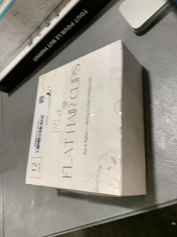 Photo 1 of 12 Pack Flat Hair Clips for Women – Matte Neutral Square Claw Clips, Flat Barrettes & Flower Pins in Black, Blonde,Light Brown & Dark Brown, Soft Touch Hair Accessories for Thick & Thin Hair