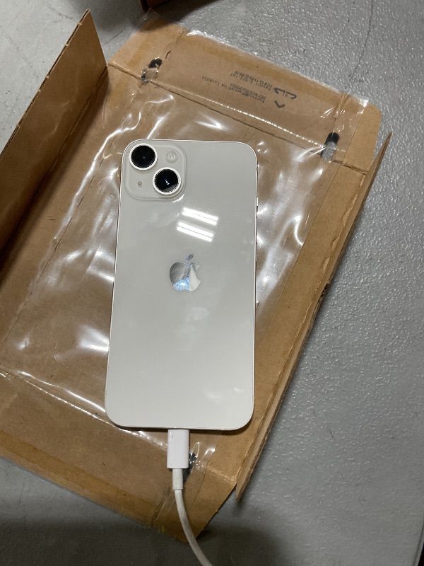 Photo 1 of Apple iPhone 14, 128GB, Starlight - Unlocked (Renewed)