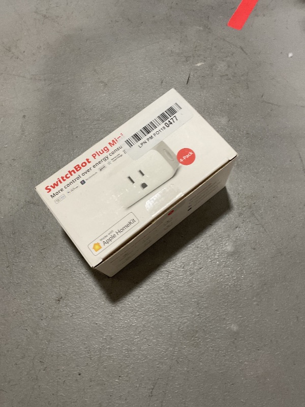 Photo 1 of ?2025 New? SwitchBot HomeKit Smart Plug Mini 15A, No Hub Required, Energy Monitor, WiFi(2.4G Only) Outlet Works with Apple HomeKit, Alexa, Google Home, App Remote Control & Timer Function(4 Pack)