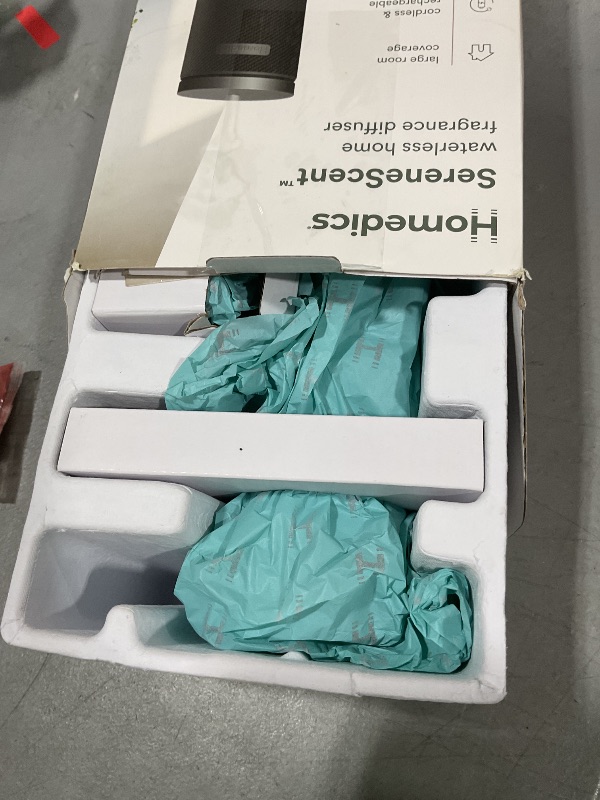 Photo 1 of Homedics SereneScent Fabric Rechargeable Waterless Diffuser, Use with Homedics SereneScent Oil 120ml (Sold Separately) Cordless Aromatherapy, Adjustable Mist & Timer, 6 Calming Lights, Black