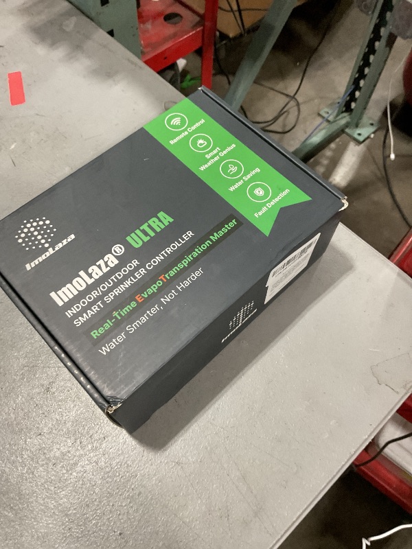 Photo 1 of ImoLaza Outdoor Smart Sprinkler Controller, 12-Zone WiFi Irrigation Controller with Hyper-Local Weather, App Remote Control, Works w/ Alexa, Auto Watering, Rain/Freeze/Wind Skip, Smart Fault Detection
