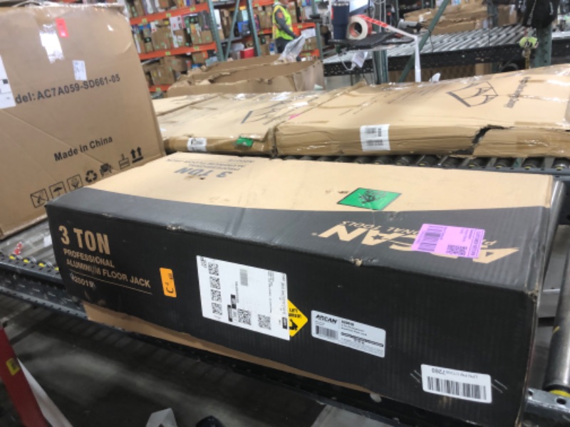 Photo 1 of ARCAN 3-Ton Quick-Rise Aluminum Floor Jack with Dual Pump Pistons, Reinforced Lift Arm, Side-Mount Handle, 3.75"–18" Lift Range, Updated Model A20019