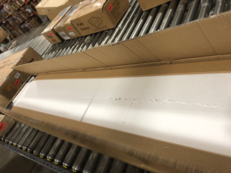 Photo 1 of FloatiCasa Floating TV Stand High Gloss,55'' Wall-Mounted TV Cabinet, Floating TV Console, Under TV Shelf with 3 Doors for Living Room, Bedroom(Walnut+White)