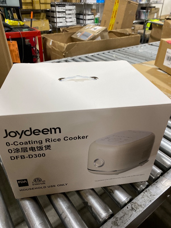 Photo 1 of Joydeem Stainless Steel Rice Cooker, Uncoated Non-stick 316L Stainless Steel Inner Pot Rice Cookers, 6 Cup Uncooked, 3L/3.2 qt, DFB-D300