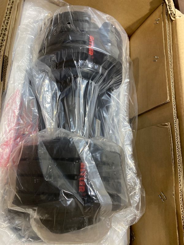 Photo 1 of ALTLER 52LBS Pair Adjustable Dumbbells Set Premium Rubber Coated Dumbbell Set with Secure Locking Mechanism for Safe & Customizable Strength Training