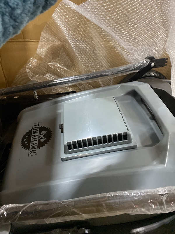 Photo 1 of Tomahawk Industrial 38" Walk Behind Push Sweeper with Triple Power Side Brooms Floor Cleaning of Dust Litter Grass