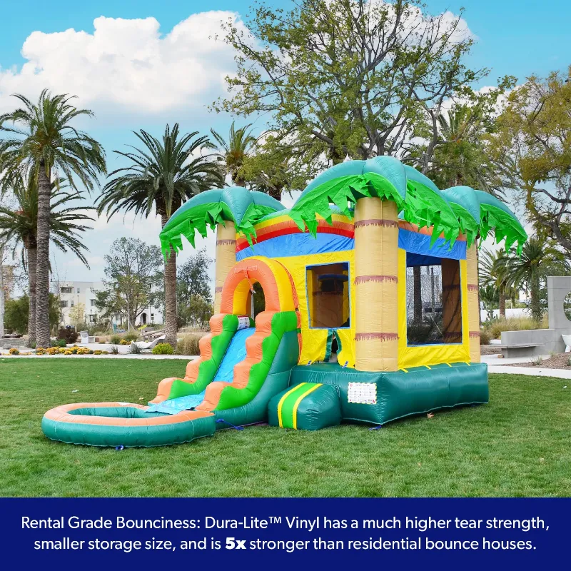 Photo 1 of TROPICAL BREEZE BOUNCE HOUSE WATER SLIDE WITH DETACHABLE POOL COMBO