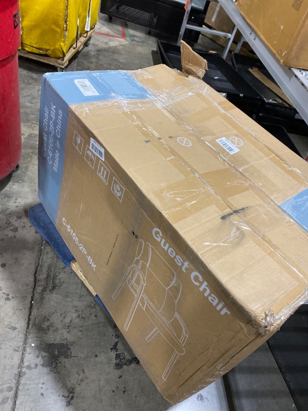 Photo 1 of Room Chair, Office Guest Chair with Padded Arms, for Reception, Conference, Meeting, or Home Use, Classic Black(2 PCS)