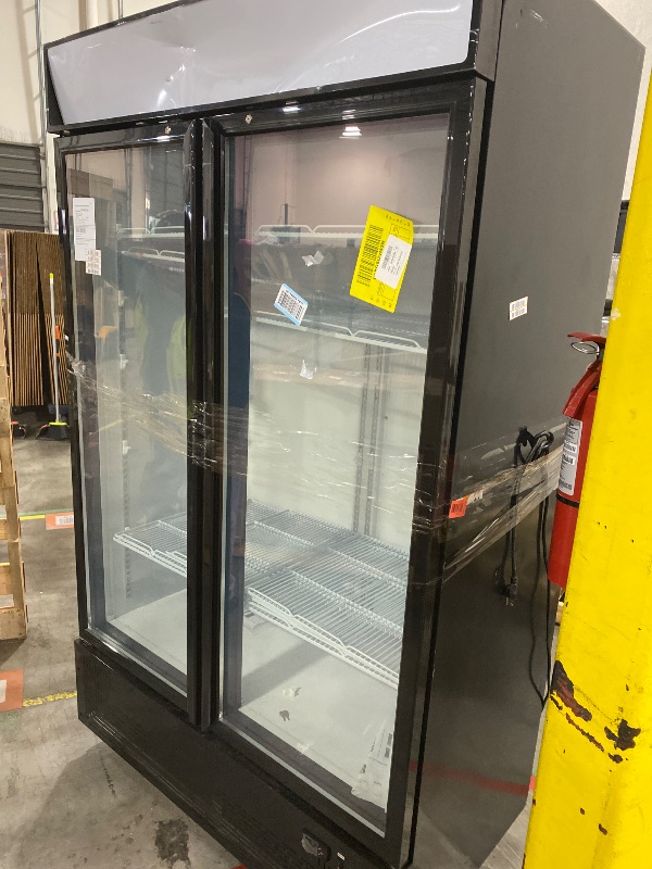 Photo 1 of BINGERMA Commercial Merchandiser Display Refrigerator 40 Cu.ft. with 2 Glass Doors ETL Drink Cooler Beverage Fridge for Bars,Restaurants, Convenience Stores, Supermarkets and Offices