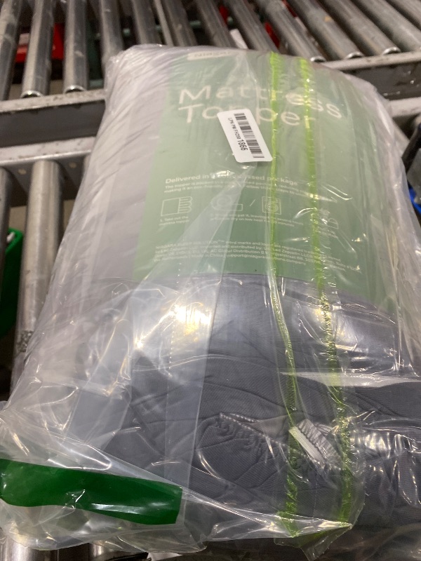 Photo 1 of Ultra Soft Twin Size Mattress Topper - Viscose Made from Bamboo Pillow Top Mattress Pad for Back Pain Relief - Naturally Cooling for Hot Sleepers, Gray