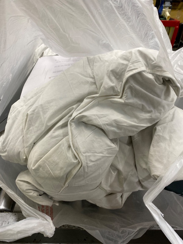 Photo 1 of Royoliving Premium Feathers Down Duvet Insert Comforter King Size All Season Medium Warmth White 100% Cotton Cover with Corner Tabs (106x90, 60 oz)