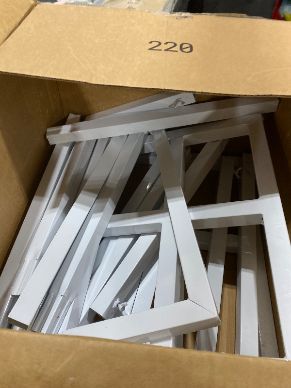 Photo 1 of Wokceer 10 FT Backdrop Stand Heavy Duty Pipe and Drape Kit, Adjustable White Backdrop Stands for Wedding Photo Booth Background Birthday Party Exhibition Decoration