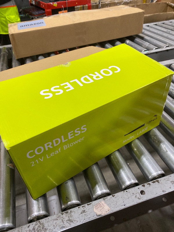 Photo 1 of Leaf Blower Cordless - 21V Powerful Electric Leaf Blower with 2 Batteries and Charger, 2 Speed Modes, 2.0Ah Lightweight Battery Powered Leaf Blowers for Lawn Care, Patio, Dust, Blowing Leaves