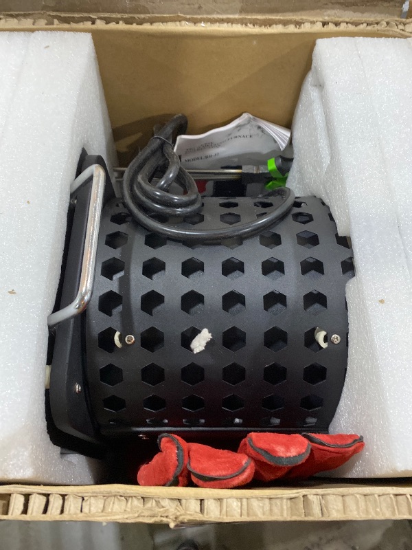 Photo 1 of CURECURE 5KG Gold Melting Furnace Kit, 2500W 2192? Automatic Digital Electric Melting Furnace, Metal Melting Furnace with Graphite Crucible, Furnace for Gold, Silver, Copper, Aluminum