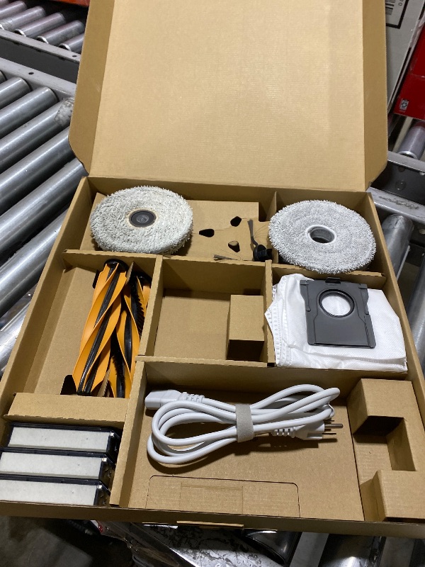 Photo 1 of Mova V50 Ultra Complete Robot Vacuum and Mop Self-Cleaning, 24,000 Pa Suction, Liftable Navigation with Obstacle Overcoming and Warm Water Mopping with DuoSolution System Designed for Pets, Black