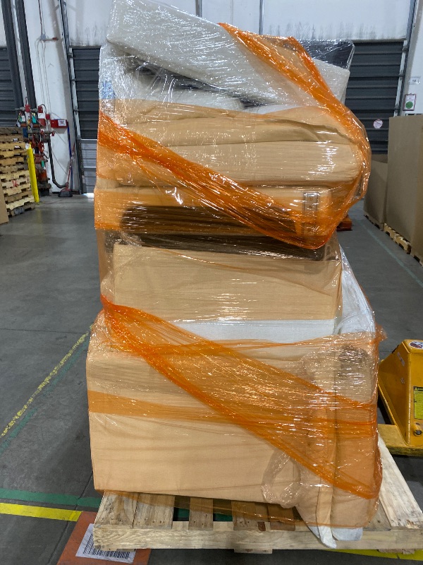 Photo 1 of Ball & Cast Modular Sectional Sofa with Movable Ottoman and 4 Pillows,3 Seater L Shaped Comfy Cloud Couch W/Deep Seat,DIY Combination,Chenille Upholstered Sofa for Living Room,Apartment,Beige,105"