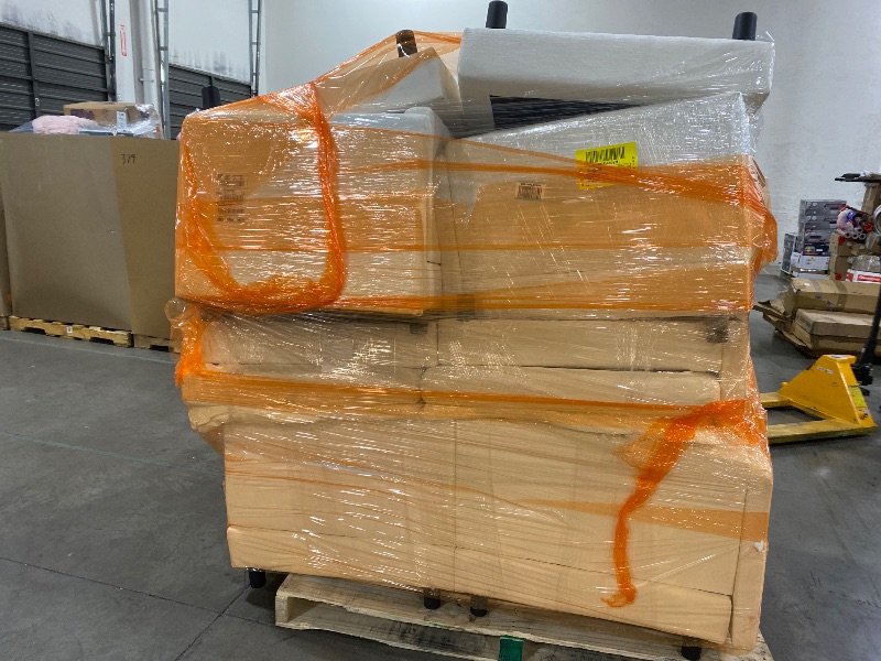 Photo 1 of Ball & Cast Modular Sectional Sofa with Movable Ottoman and 4 Pillows,3 Seater L Shaped Comfy Cloud Couch W/Deep Seat,DIY Combination,Chenille Upholstered Sofa for Living Room,Apartment,Beige,105"