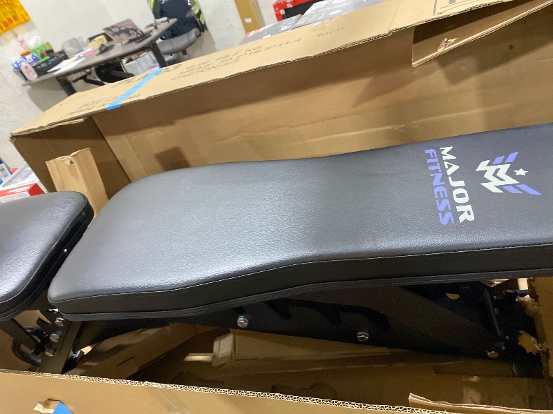 Photo 1 of MAJOR FITNESS Adjustable Weight Bench (Elite Version) - 1300LBS Capacity, 32 Positions for Strength Training, Bench Press, and Full-Body Workouts for Home or Garage Gym, Black