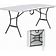 Photo 1 of  6 Foot Fold-In-Half Rectangle Table, Indoor/Outdoor Light Commercial Grade, White