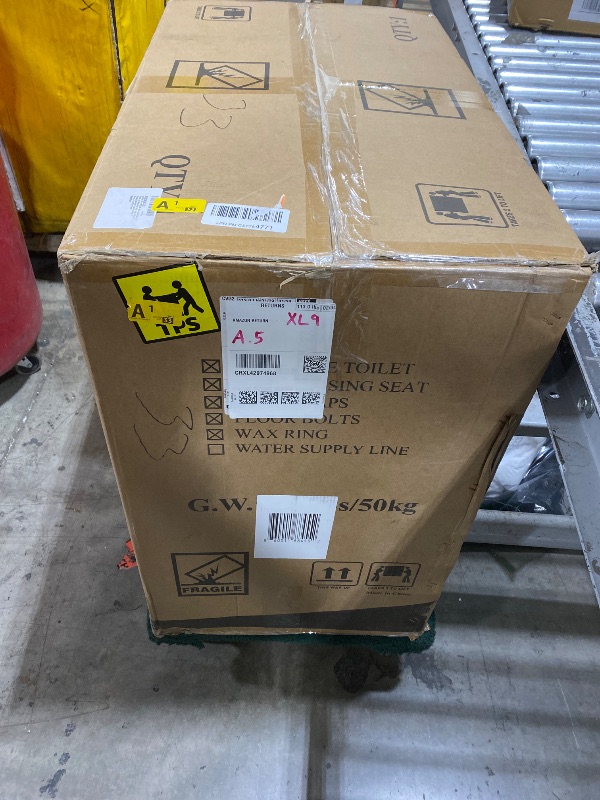 Photo 1 of HOROW HR-ST076WD Dual Flush Elongated Toilet with Soft Close Seat, High-Efficiency Supply, Standard Bathroom Toilet 12" Rough-In, White Finish