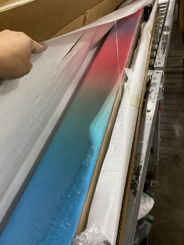 Photo 1 of FC FUNCHEER Adjustable balane Beam for Kids - 8FT Gymnastics Beam - high and Low Floor Beam for All Gymnastic Levels-Professional Gymnastic Equipment for Home and Gym Center (Gradient Rainbow, 7"-17")