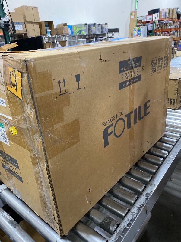 Photo 1 of FOTILE JQG7507 Under Cabinet or Wall Mount Kitchen Range Hood 1100 CFM 4 Speed Level with LED Lights, Fingerprint Resistance and Motion Control