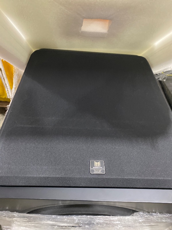 Photo 1 of Monolith THX Certified Ultra 2000 Watt Powered Subwoofer - 16-Inch, Low Distortion, RCA and XLR Inputs, for Studio and Home Theater Systems, Matte Black