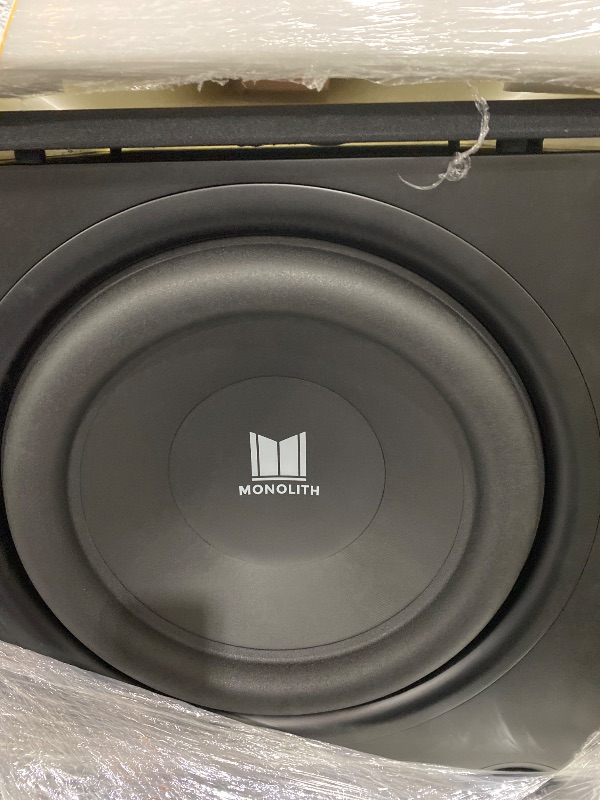 Photo 1 of Monolith THX Certified Ultra 2000 Watt Powered Subwoofer - 16-Inch, Low Distortion, RCA and XLR Inputs, for Studio and Home Theater Systems, Matte Black